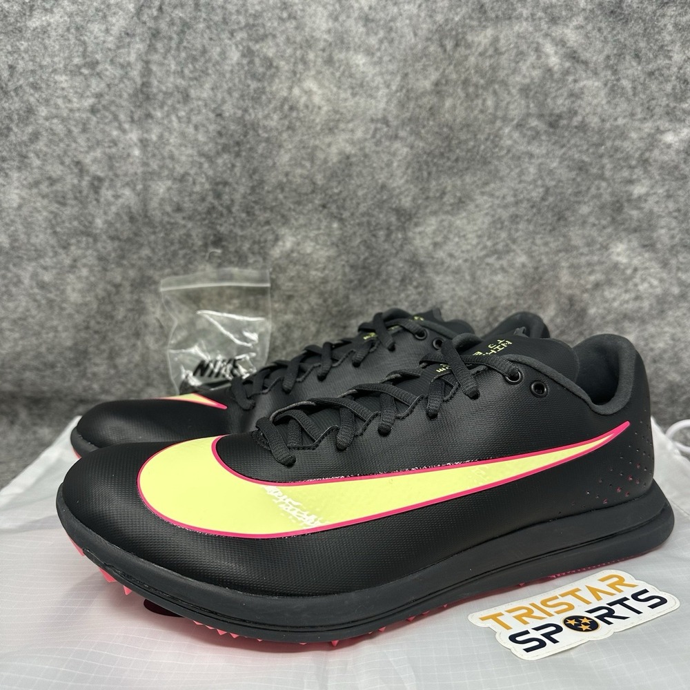 Nike Triple Jump Elite 2 Track Shoes Mens Sz 11.5 Black Pink Spikes AO0808-002